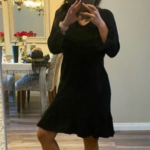Venus Black Knit Dress